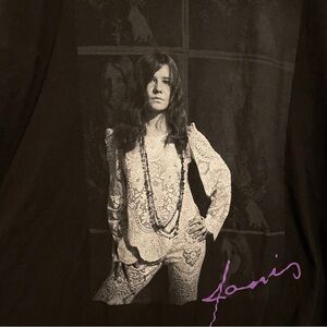 Janis Joplin Men’s Baron Wolman Photo Band T-Shirt - Black XXL